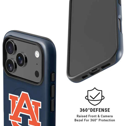 Auburn University Logo Blue iPhone 17 Pro Magsafe Impact Case