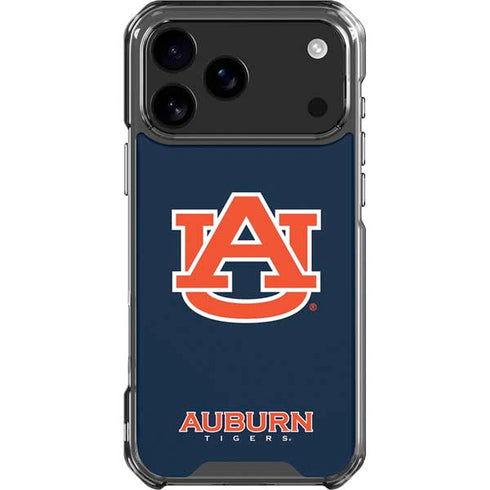 Auburn University Logo Blue iPhone 17 Pro Max Clear Case