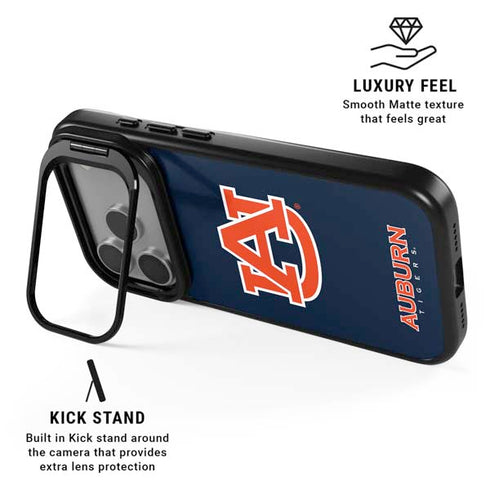 Auburn University Logo Blue iPhone 17 Pro Max Kickstand Case