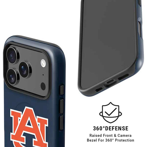 Auburn University Logo Blue iPhone 17 Pro Max Magsafe Impact Case