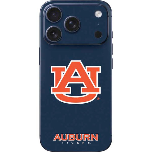Auburn University Logo Blue iPhone 17 Pro Skin