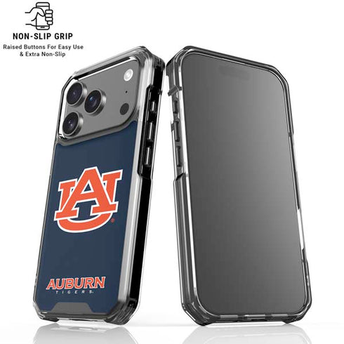 Auburn University Logo Blue iPhone 18 Pro Clear Case