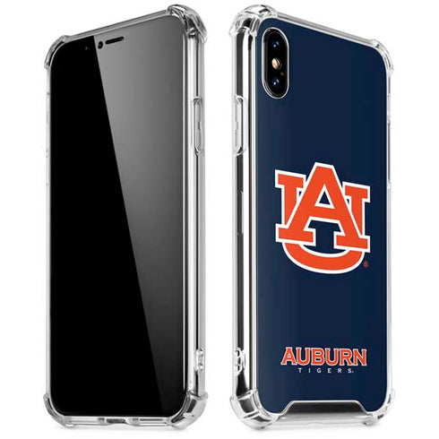 Auburn University Logo Blue iPhone X/XS Clear Case
