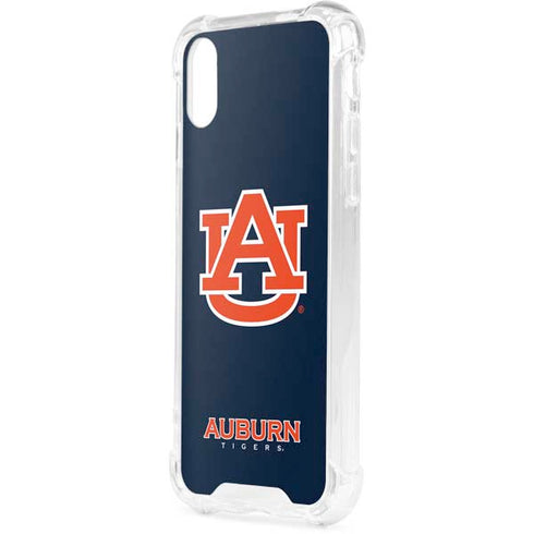 Auburn University Logo Blue iPhone XS Clear Case