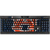 Auburn University Logo Blue K95 RGB PLATINUM Mechanical Gaming Keyboard Skin