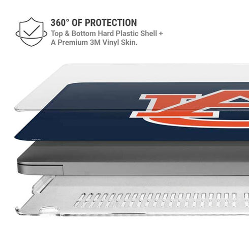 Auburn University Logo Blue MacBook Cases