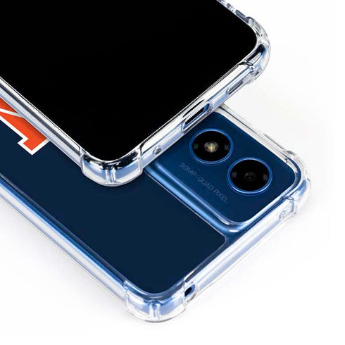 Auburn University Logo Blue Moto G Play 4G (2024) Clear Case