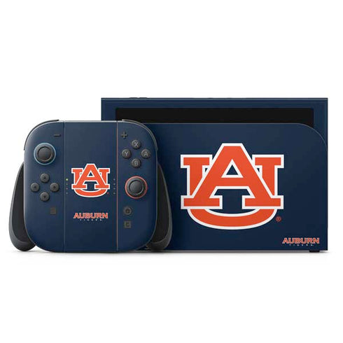 Auburn University Logo Blue Nintendo Switch 2 (2025) with Joy-Con Skin