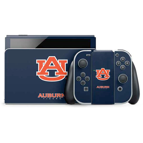 Auburn University Logo Blue Nintendo Skins
