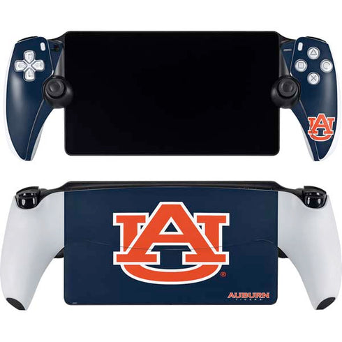 Auburn University Logo Blue PlayStation Portal Remote Player Skin