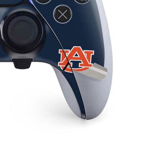 Auburn University Logo Blue PS5 DualSense Edge Pro Controller Skin