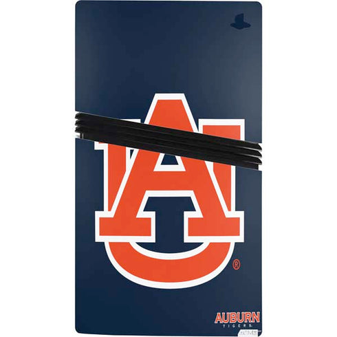 Auburn University Logo Blue PS5 Pro Bundle Skin