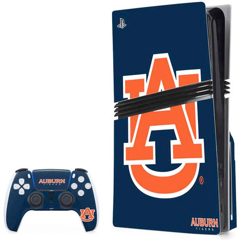 Auburn University Logo Blue PlayStation PS5 Skins
