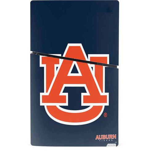 Auburn University Logo Blue PS5 Slim Digital Edition Console Skin