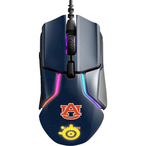 Auburn University Logo Blue SteelSeries Rival 600 Gaming Mouse Skin
