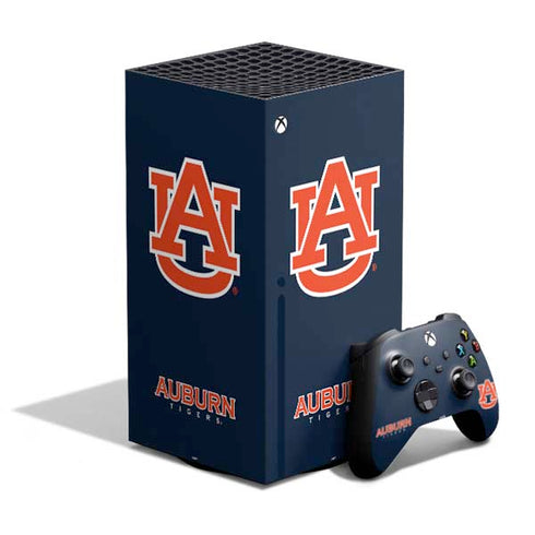 Auburn University Logo Blue XBox Series X Digital Edition Bundle Skin