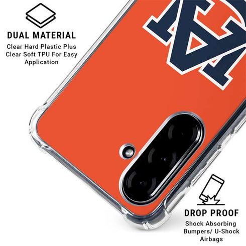 Auburn University Logo Orange Galaxy A36 5G Clear Case