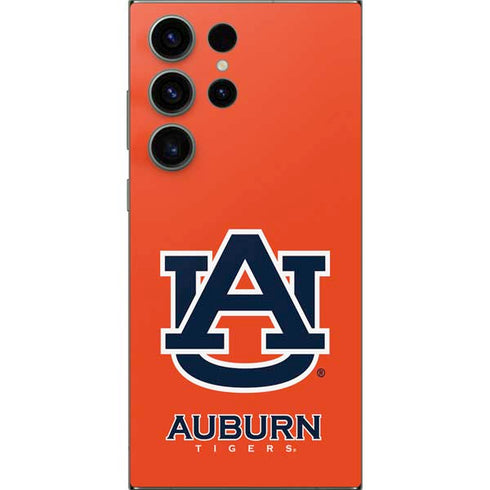 Auburn University Logo Orange Galaxy S25 Ultra Skin