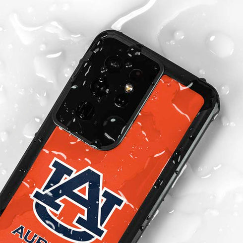 Auburn University Logo Orange Galaxy S24 Ultra Waterproof Case