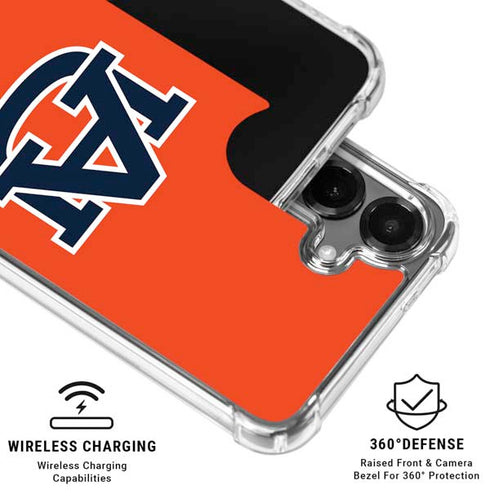 Auburn University Logo Orange Galaxy S26 Clear Case