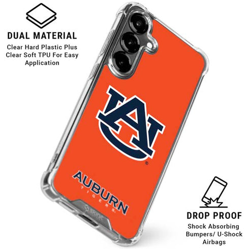 Auburn University Logo Orange Galaxy S26 Clear Case