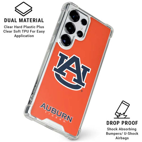 Auburn University Logo Orange Galaxy S26 Ultra Clear Case