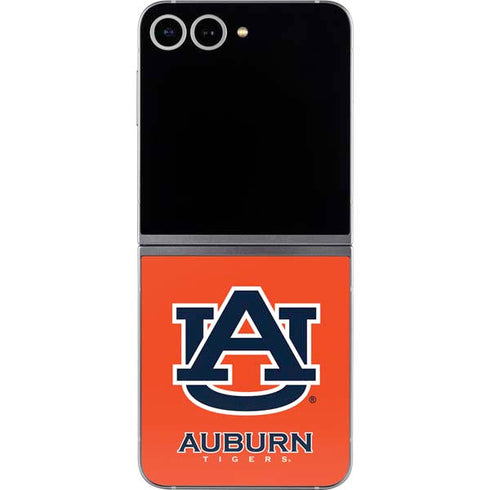 Auburn University Logo Orange Galaxy Z Flip6 Skin