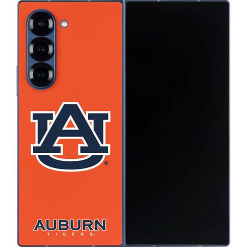 Auburn University Logo Orange Galaxy Z Fold6 Skin