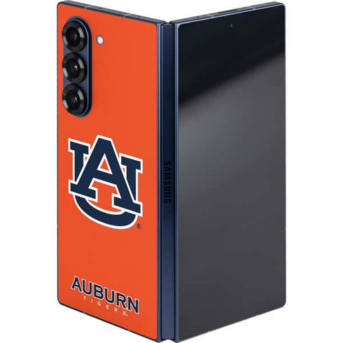 Auburn University Logo Orange Galaxy Z Fold6 Skin