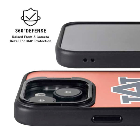 Auburn University Logo Orange iPhone 14 Plus Kickstand Case