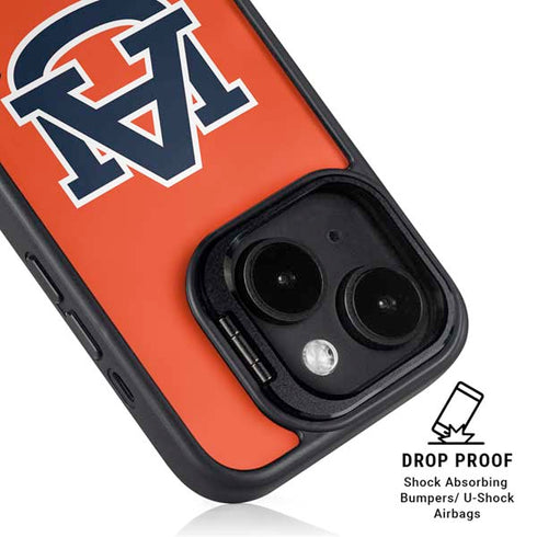 Auburn University Logo Orange iPhone 15 Kickstand Case