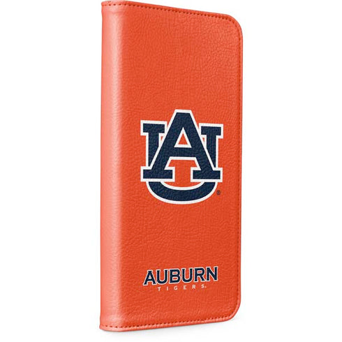 Auburn University Logo Orange iPhone 15 Plus Folio Case