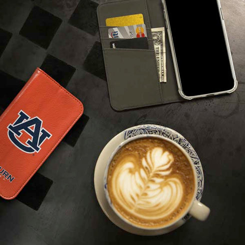 Auburn University Logo Orange iPhone 15 Pro Folio Case
