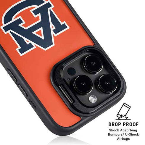 Auburn University Logo Orange iPhone 15 Pro Max Kickstand Case