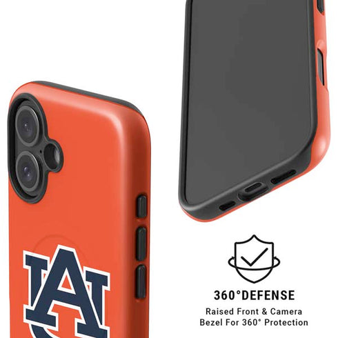 Auburn University Logo Orange iPhone 16 Magsafe Impact Case