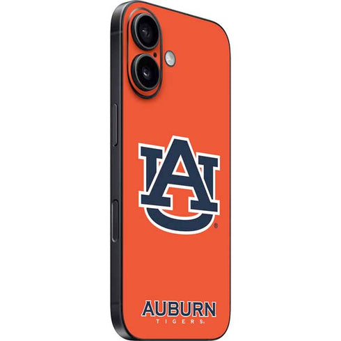 Auburn University Logo Orange iPhone 16 Plus Skin