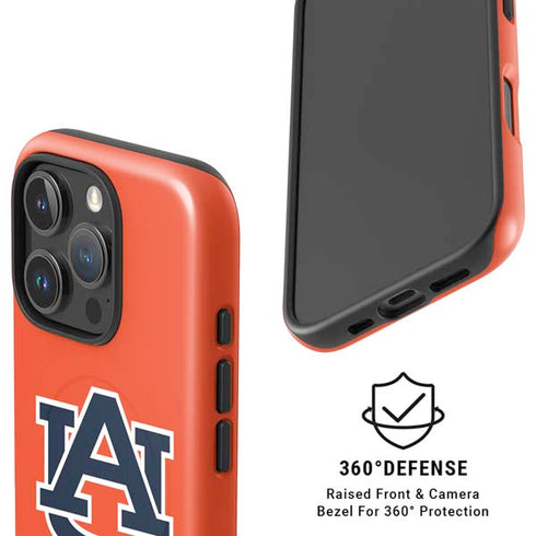 Auburn University Logo Orange iPhone 16 Pro Max Magsafe Impact Case