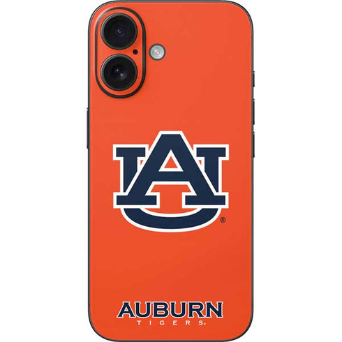 Auburn University Logo Orange iPhone 16 Skin