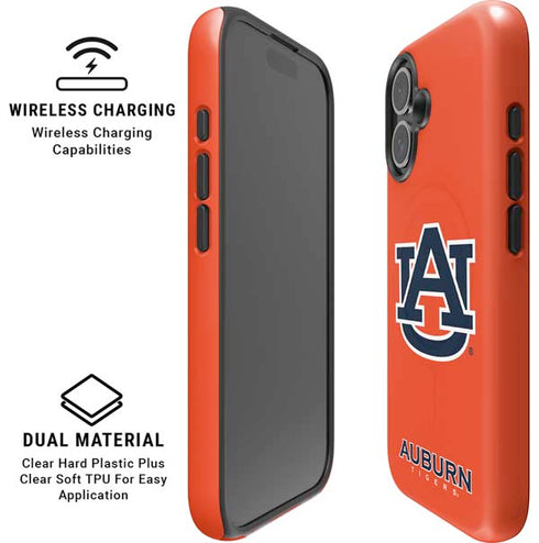 Auburn University Logo Orange iPhone 17 Magsafe Impact Case