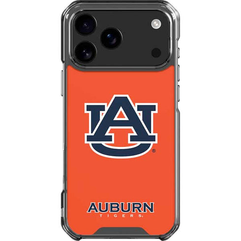 Auburn University Logo Orange iPhone 17 Pro Max Clear Case