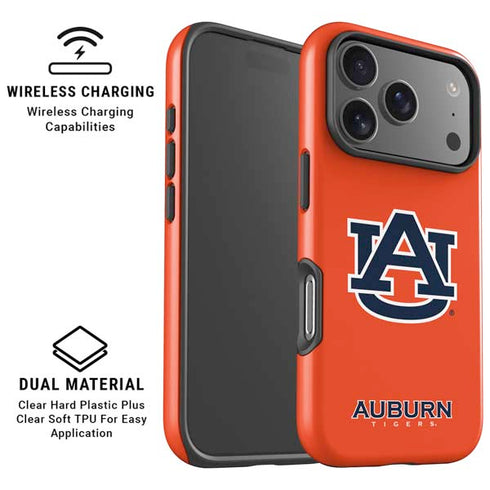 Auburn University Logo Orange iPhone 17 Pro Max Magsafe Impact Case