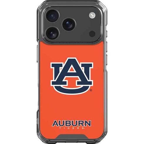 Auburn University Logo Orange iPhone 18 Pro Clear Case