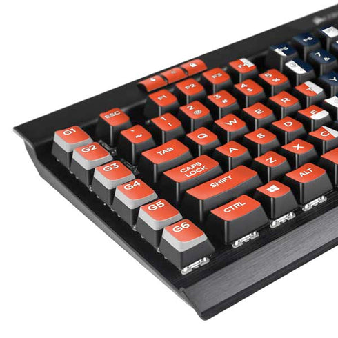 Auburn University Logo Orange K95 RGB PLATINUM Mechanical Gaming Keyboard Skin