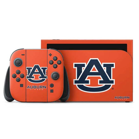 Auburn University Logo Orange Nintendo Switch 2 (2025) with Joy-Con Skin