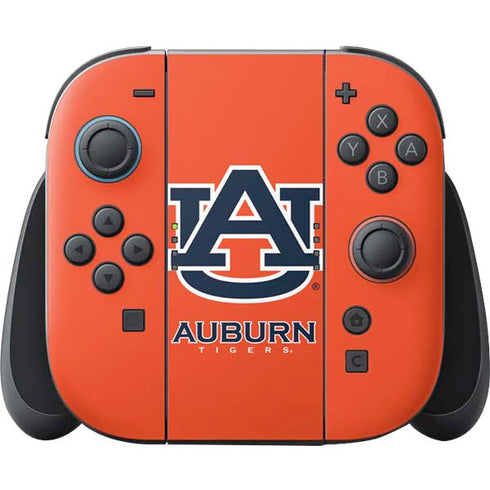 Auburn University Logo Orange Nintendo Switch 2 (2025) Joy-Con Controller Skin