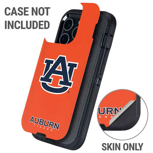 Auburn University Logo Orange Otterbox Defender iPhone Skin