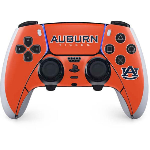 Auburn University Logo Orange PS5 DualSense Edge Pro Controller Skin