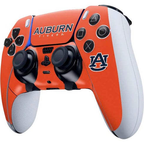 Auburn University Logo Orange PS5 DualSense Edge Pro Controller Skin