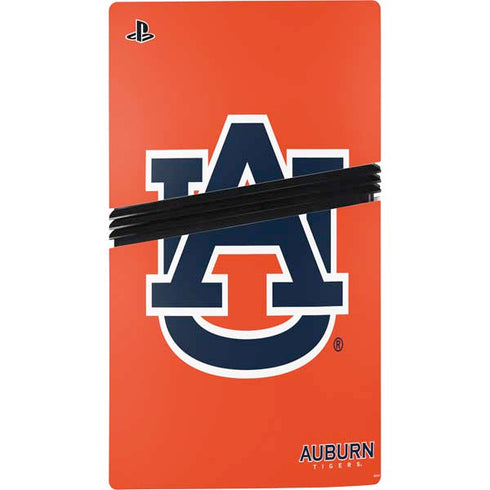 Auburn University Logo Orange PS5 Pro Console Skin