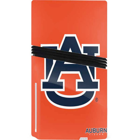 Auburn University Logo Orange PS5 Pro Disk Console Skin